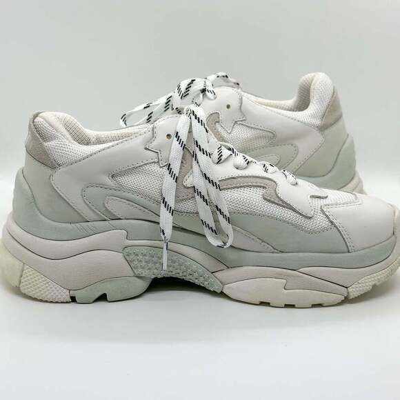 Ash Addict White Chunky Dad Sneakers Women’s Size 9 - Picture 7 of 11